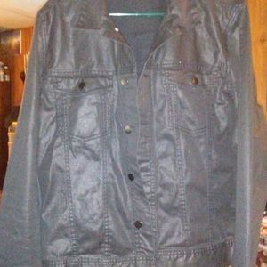 H&M Waxed Jean Jacket